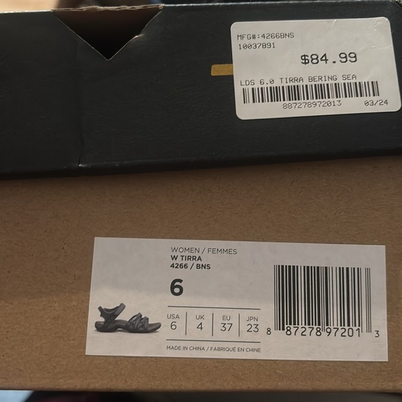 Teva Womens Tirra Bering Sea Sport Sandals Size 6 - Picture 4 of 4